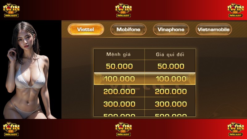 Rút tiền qua thẻ cào tại iWin